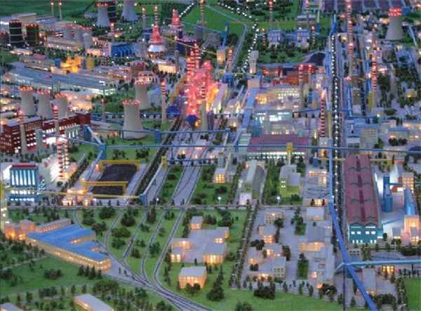 上海城市规划沙盘模型